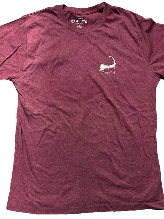 Other - Men’s Cuffy’s of Cape Cod Maroon Short Sleeve T Shirt Size Large